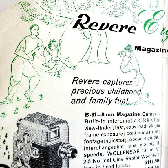 Revere Photo Equipment Booklet Mid Century Ephemera Vintage Photography 50s - Picture 5 of 10